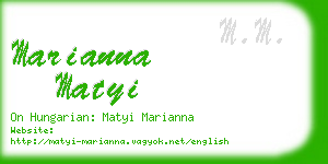 marianna matyi business card